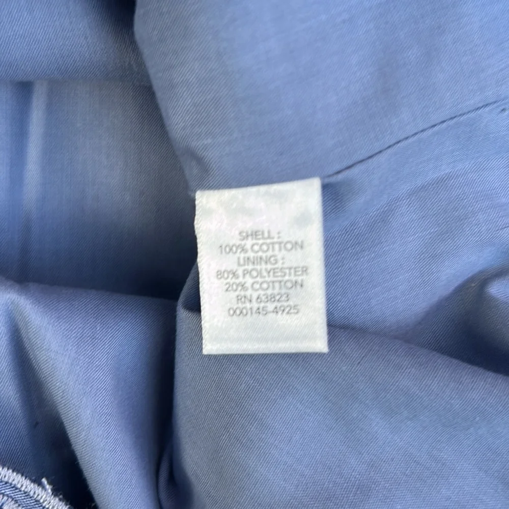Christopher& banks Blue Eyelet Women's Top blouse cotton small - Picture 8 of 8